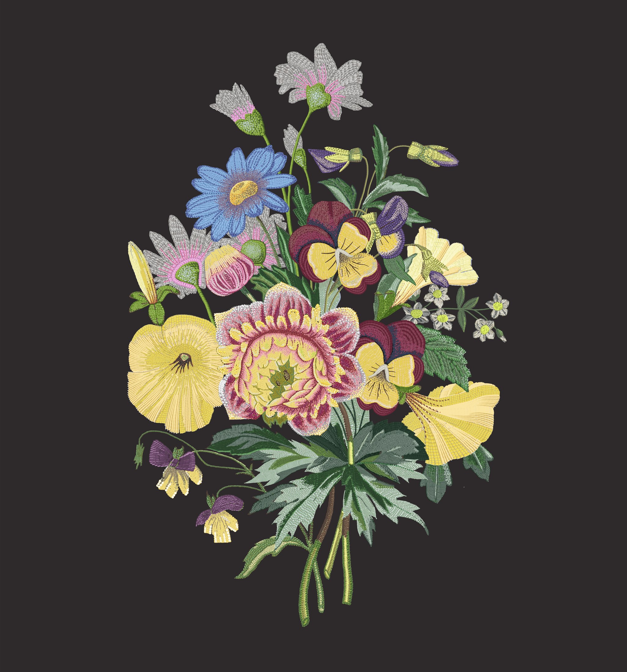Blooming Even If Is Dark by Mercedes Moreteau