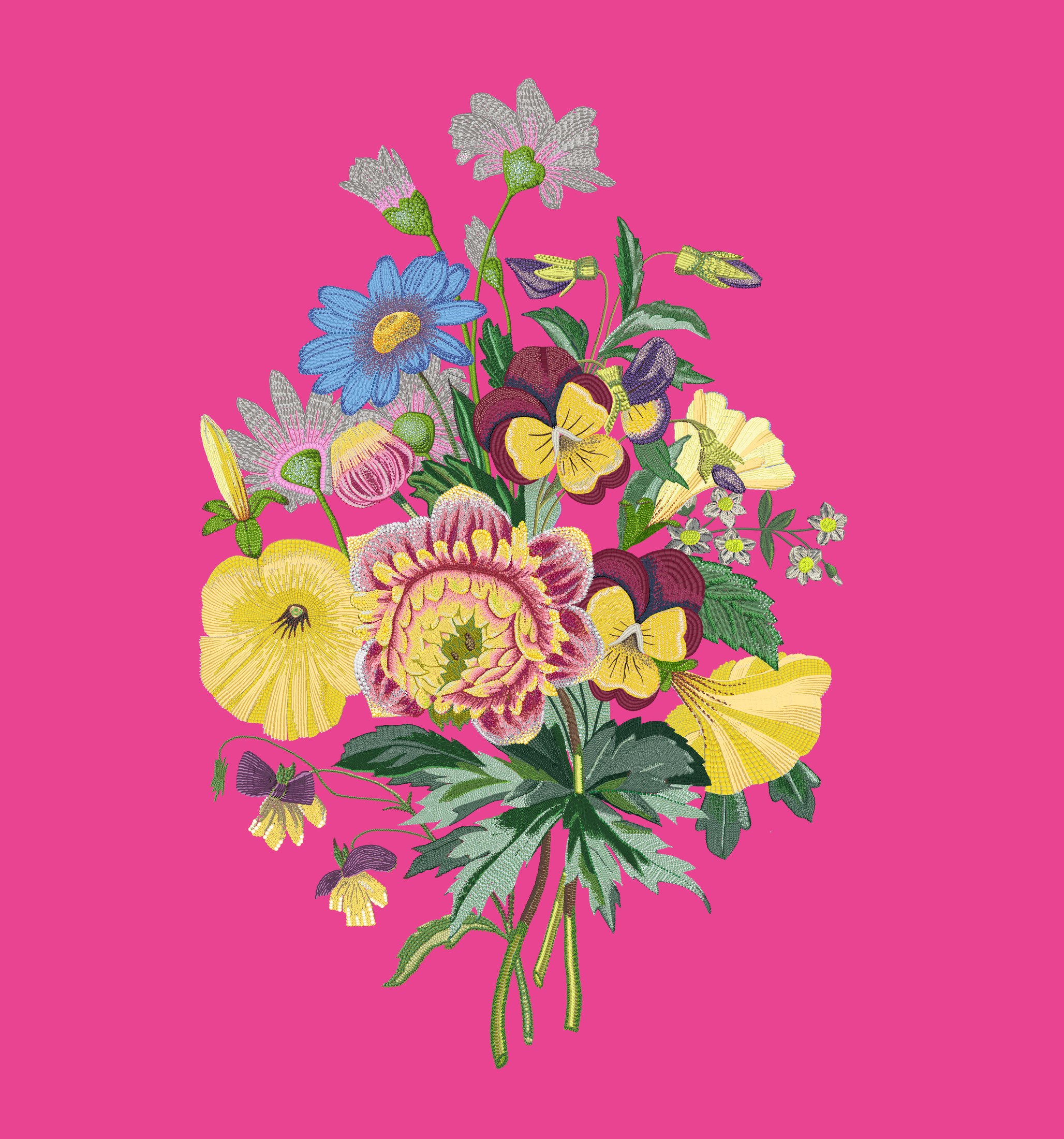 Blooming in a Pink Paradise by Mercedes Moreteau