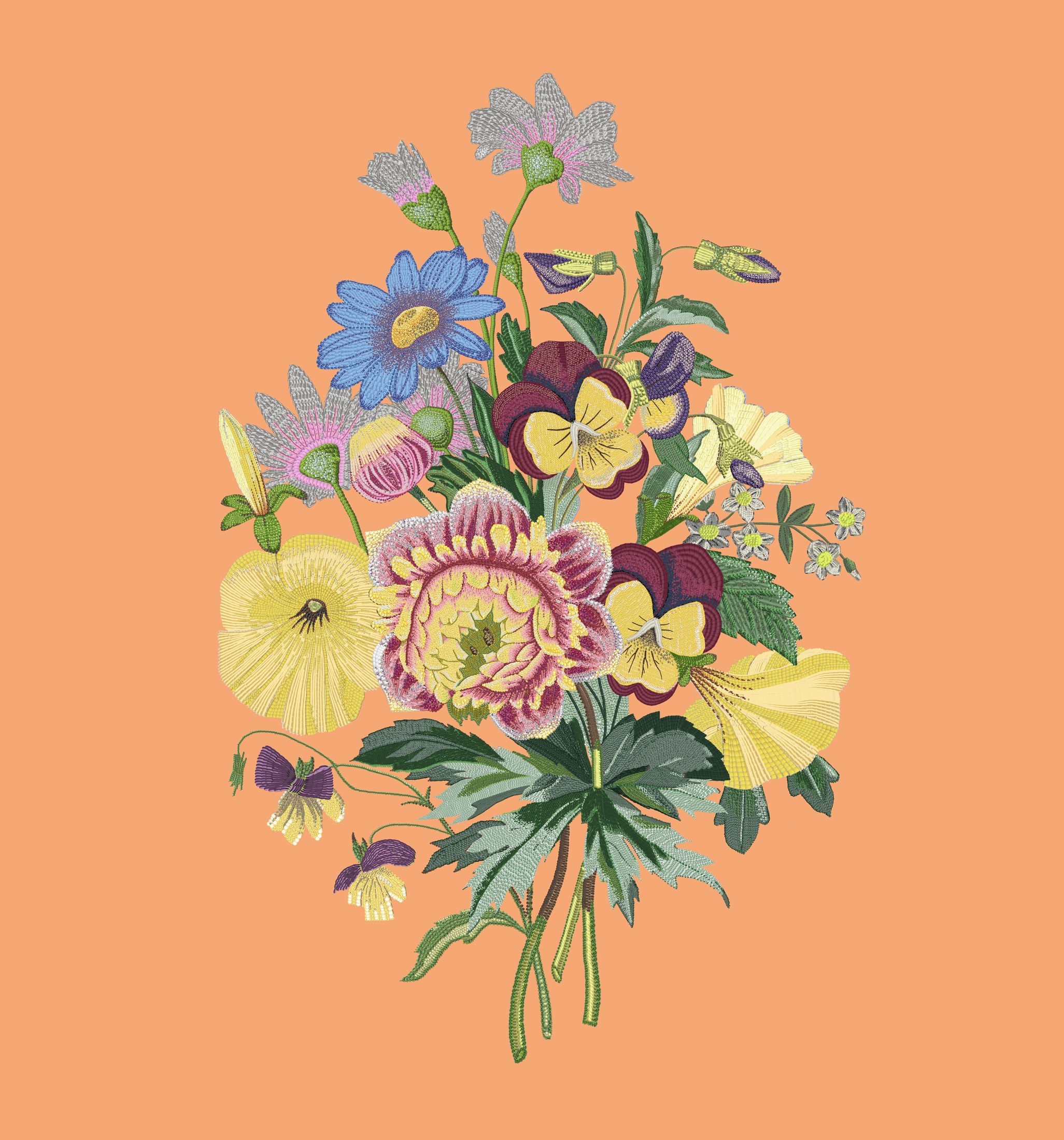 Blooming in a Sunset by Mercedes Moreteau